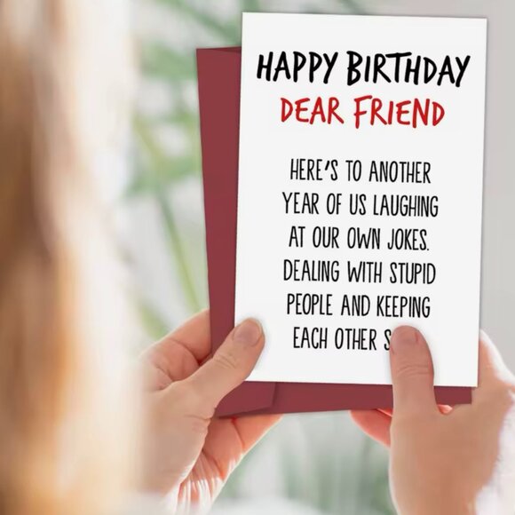 Cherished Moments: Happy Birthday Dear Friend Card - Picture 5 of 6
